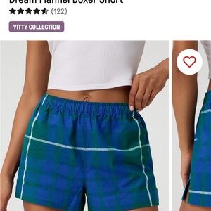 Blue Plaid Women's Shorts